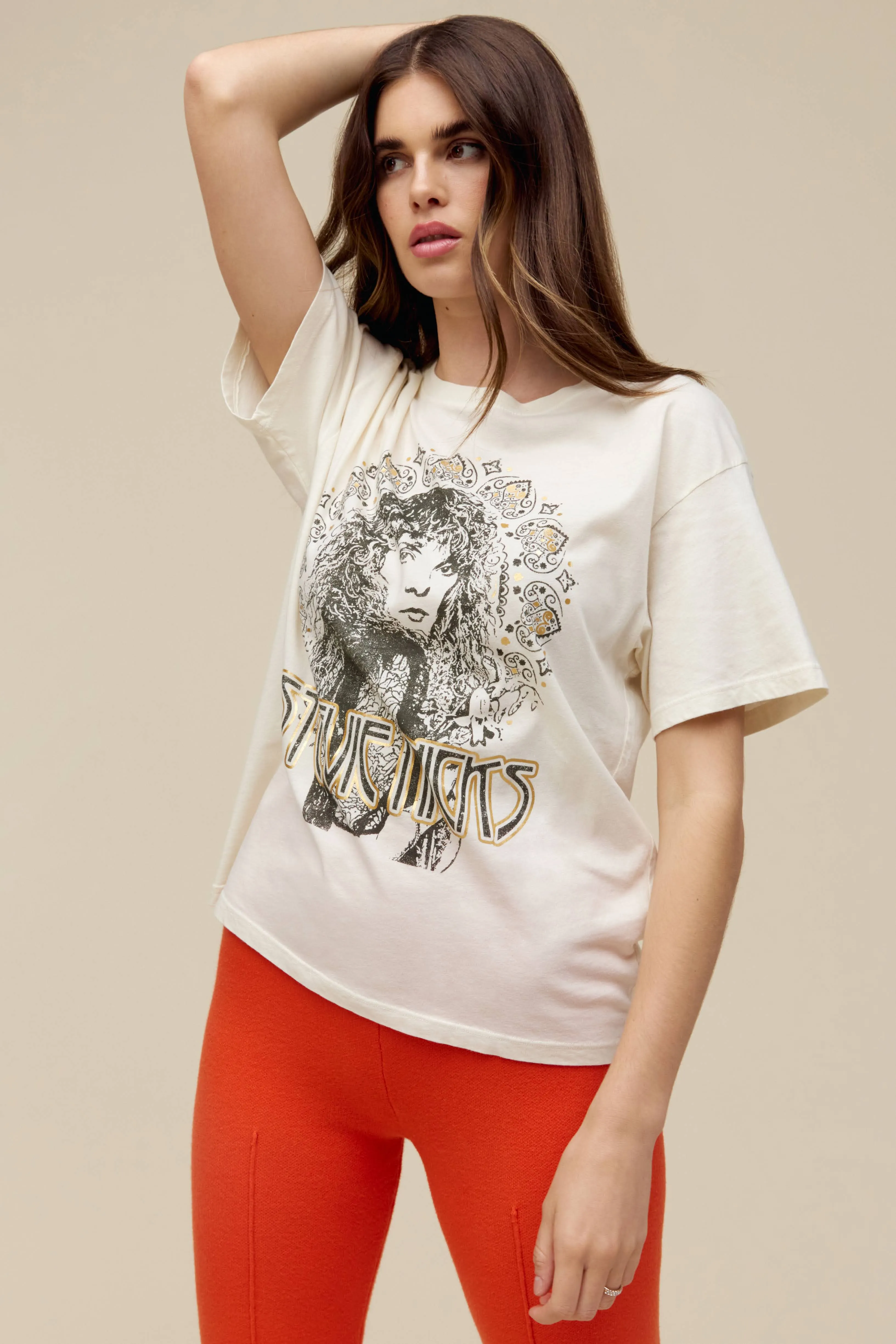 Stevie Nicks Metallic Boyfriend Tee sold by Daydreamer product image thumbnail 3