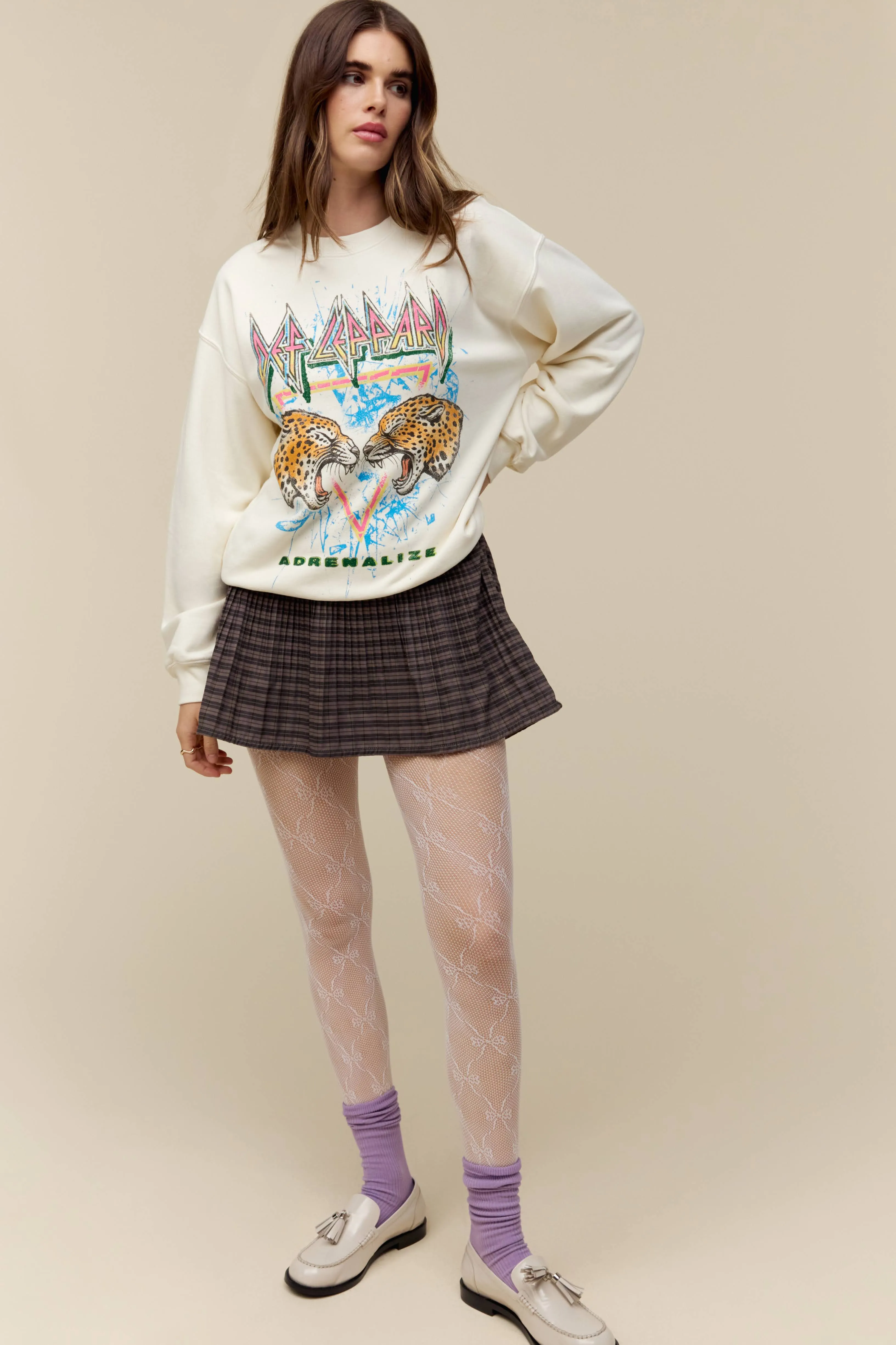 Def Leppard Adrenalize BF Crew in Stone Vintage sold by Daydreamer product image thumbnail 2