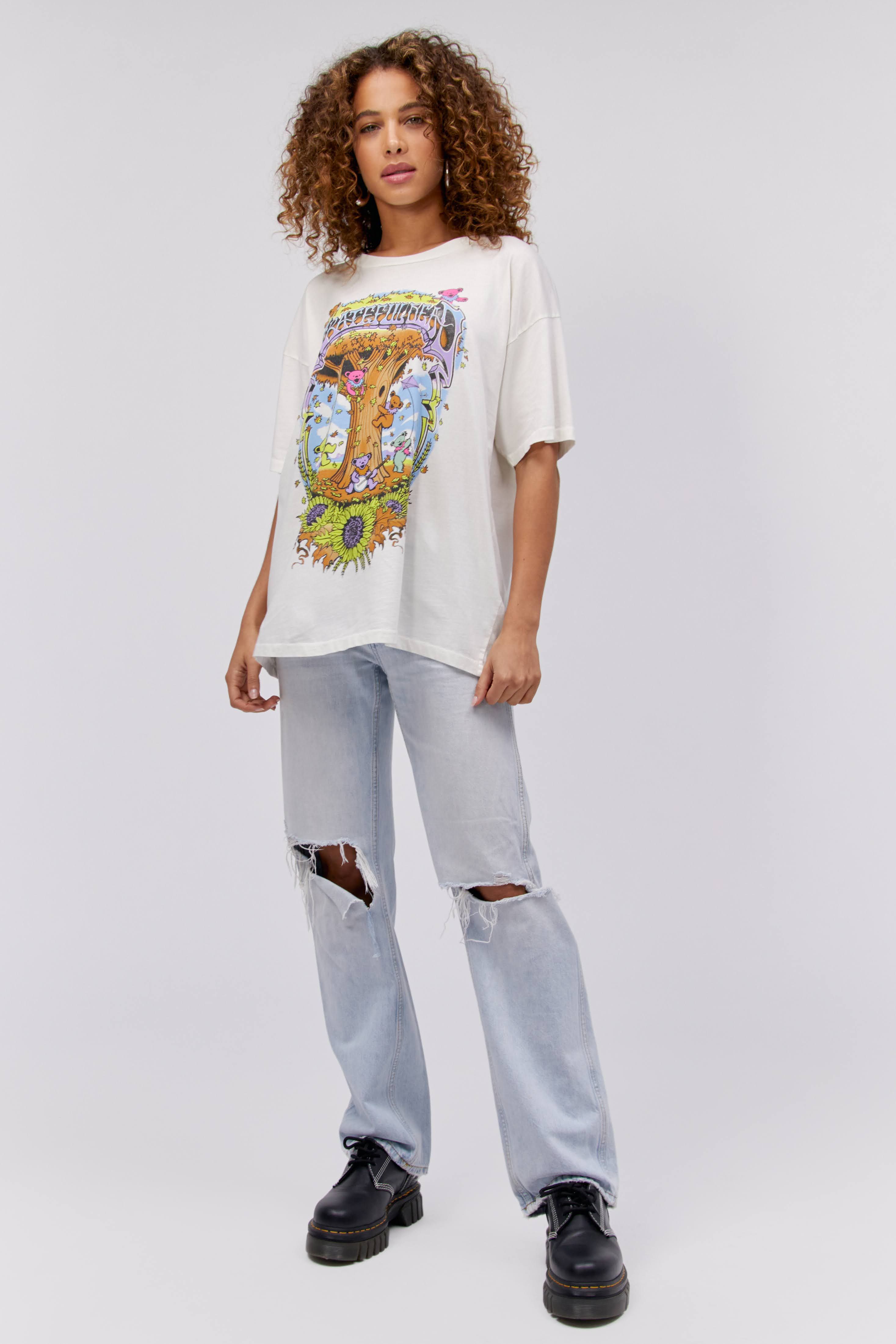 Grateful Dead Autumn Bears Merch Tee in Vintage White sold by Daydreamer product image thumbnail 3