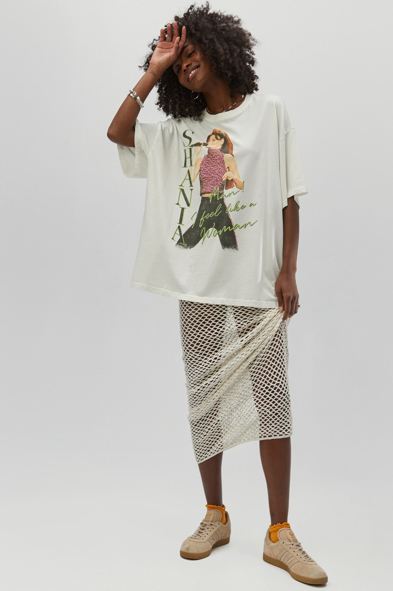 Shania I Feel Like A Woman OS Tee sold by Daydreamer product image thumbnail 3