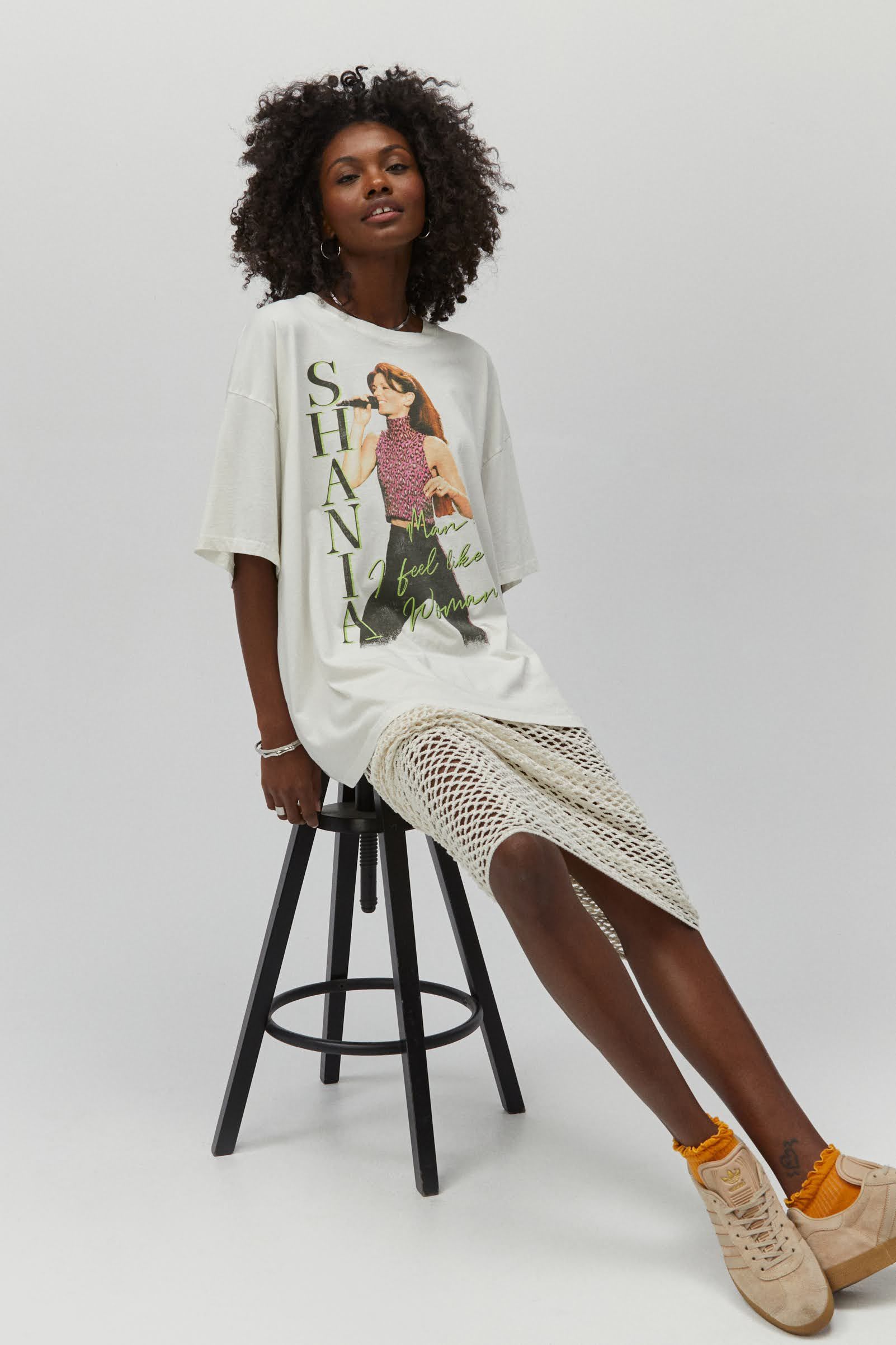 Shania I Feel Like A Woman OS Tee sold by Daydreamer product image thumbnail 4