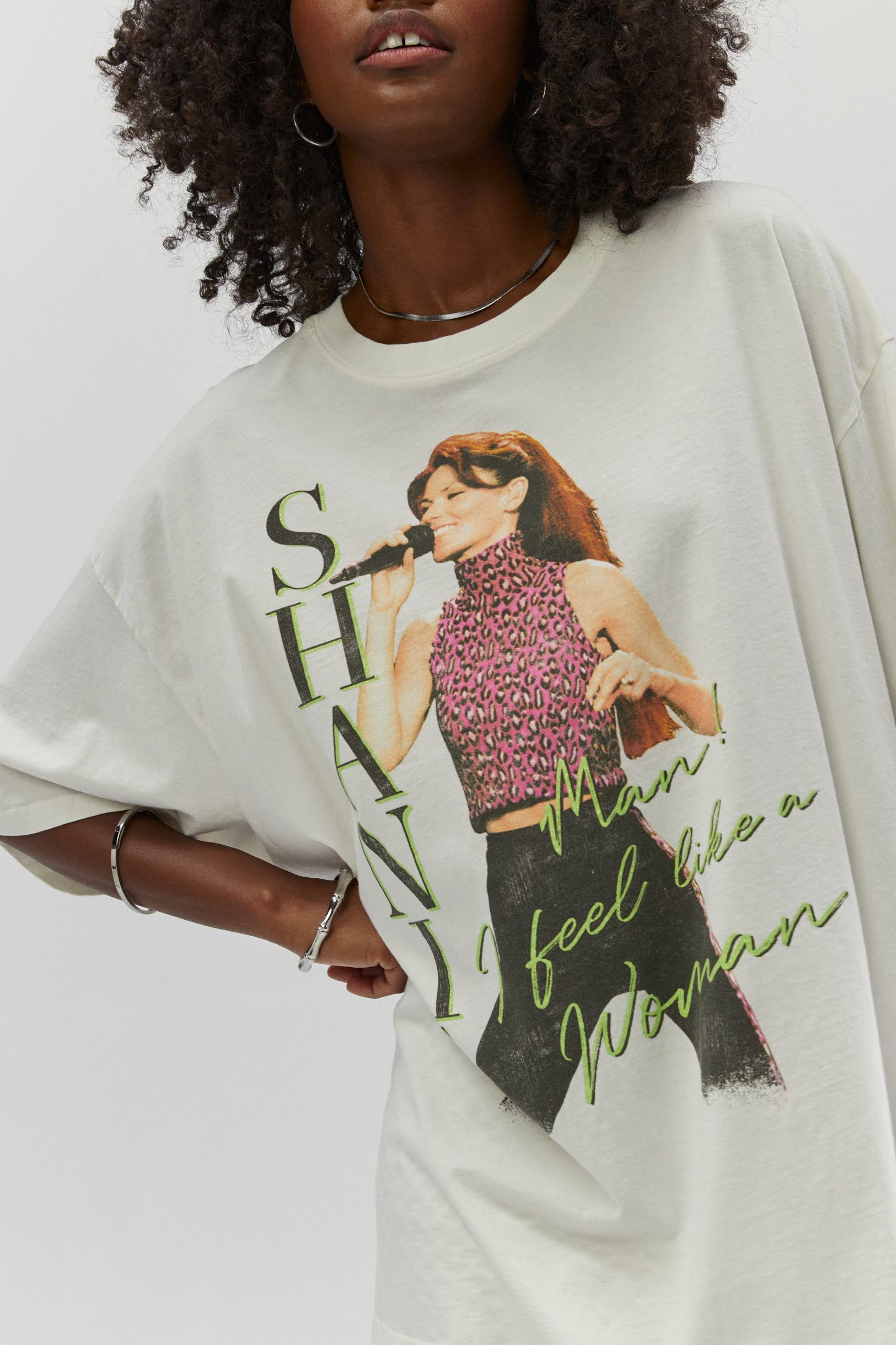 Shania I Feel Like A Woman OS Tee sold by Daydreamer product image thumbnail 2