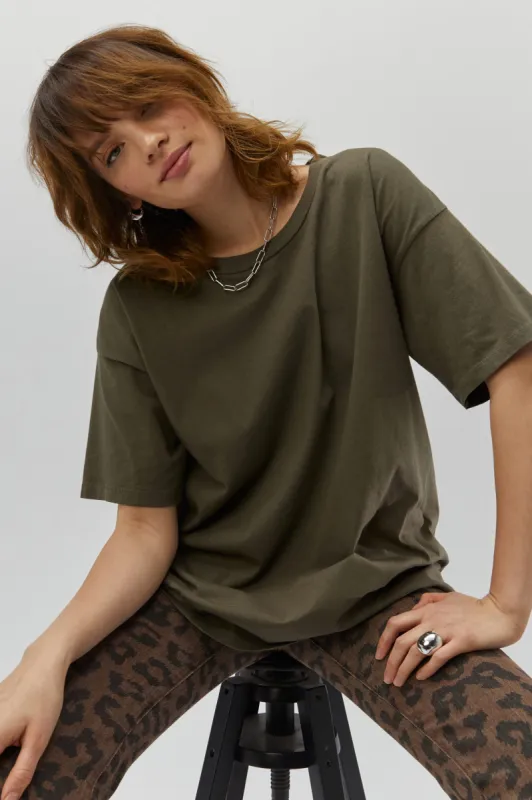 Solid Merch Tee in Army sold by Daydreamer