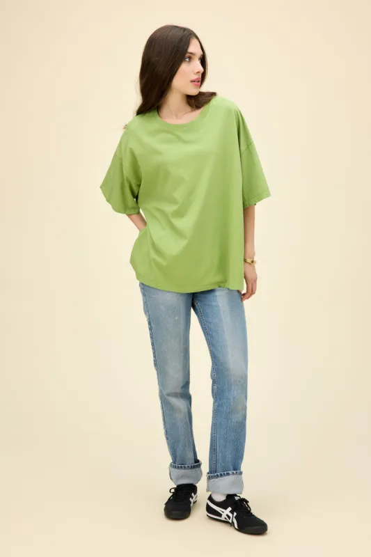 Solid OS Tee in Matcha sold by Daydreamer