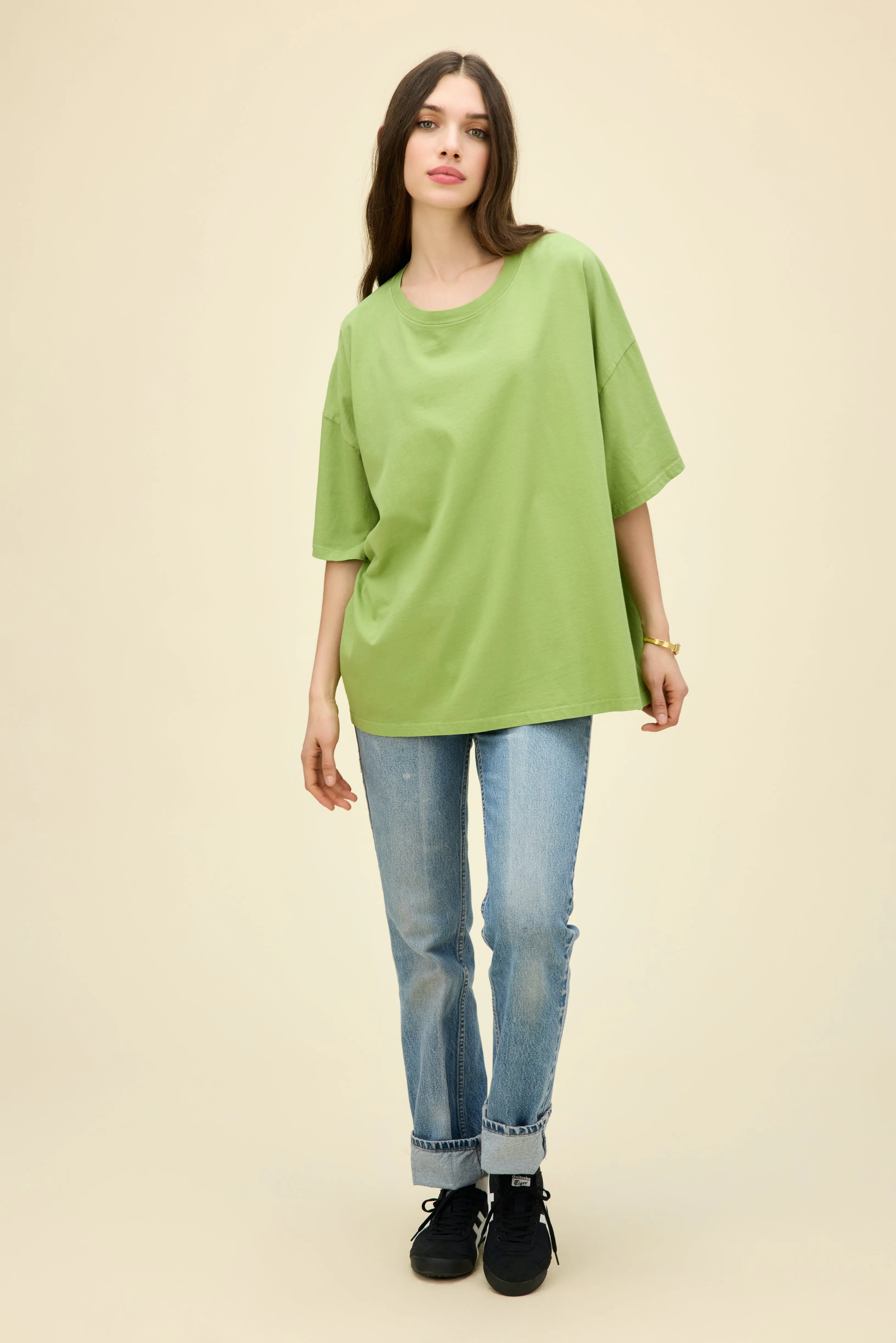 Solid OS Tee in Matcha sold by Daydreamer product image thumbnail 5