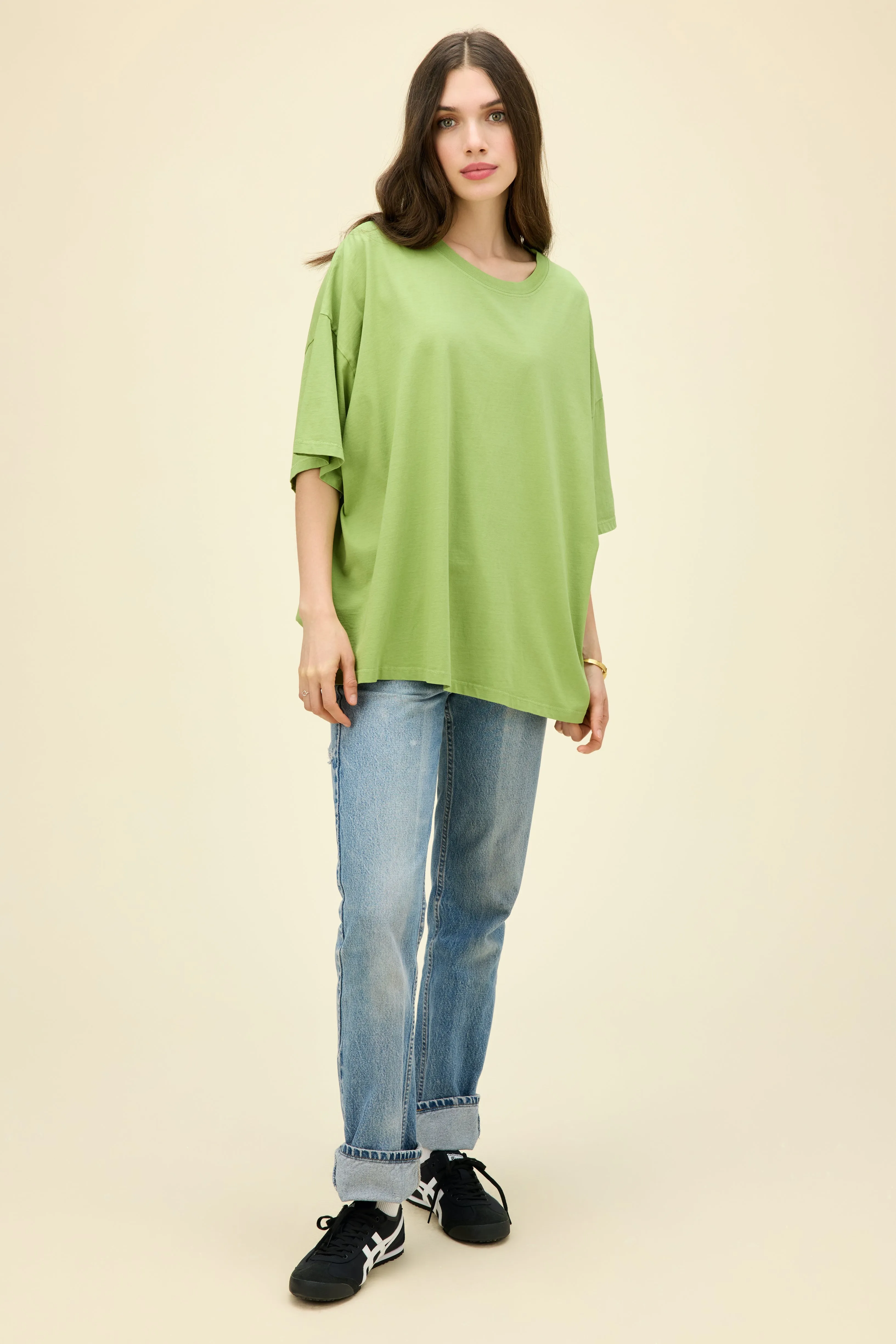 Solid OS Tee in Matcha sold by Daydreamer product image thumbnail 4