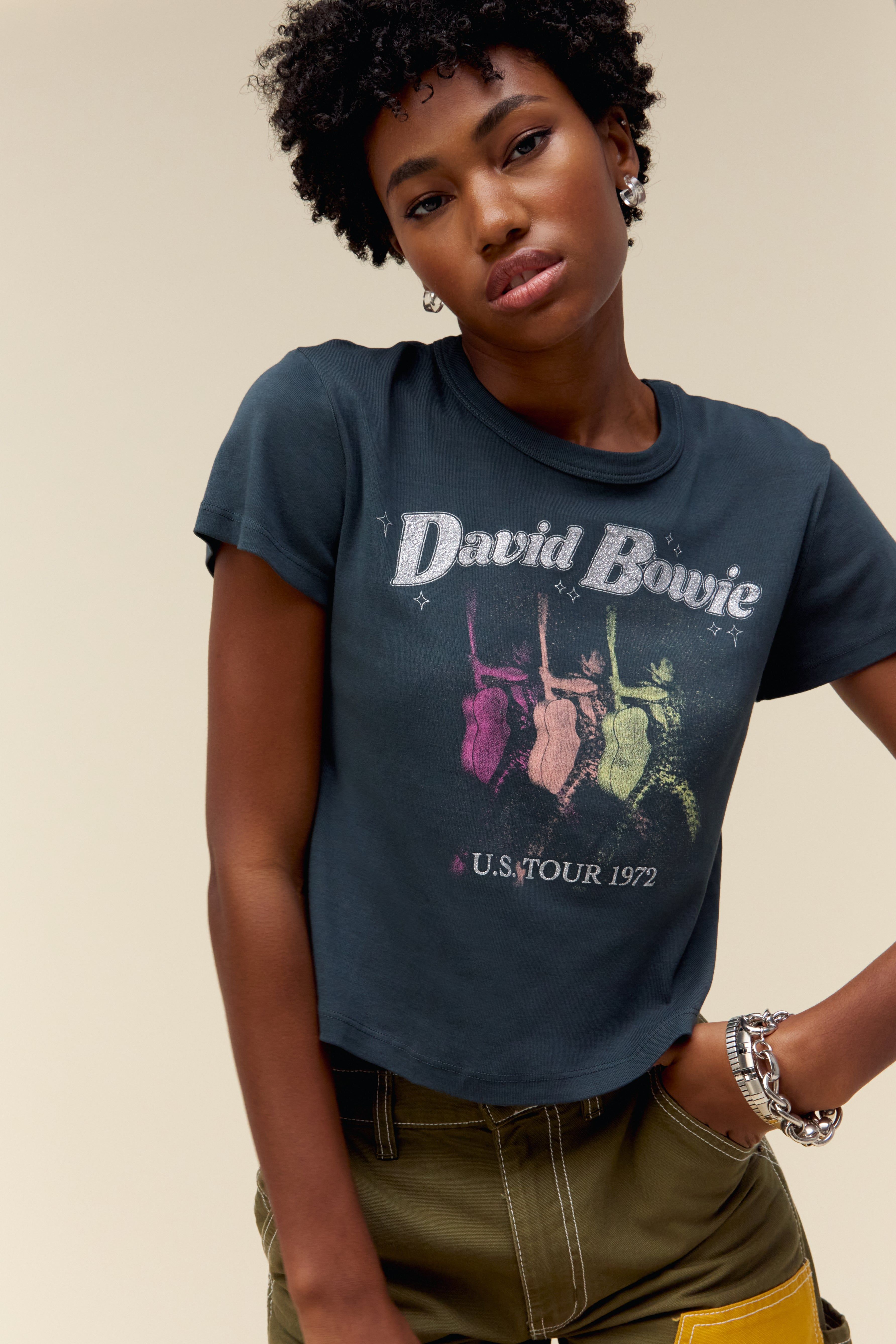 David Bowie US Tour 1972 Shrunken Tee sold by Daydreamer