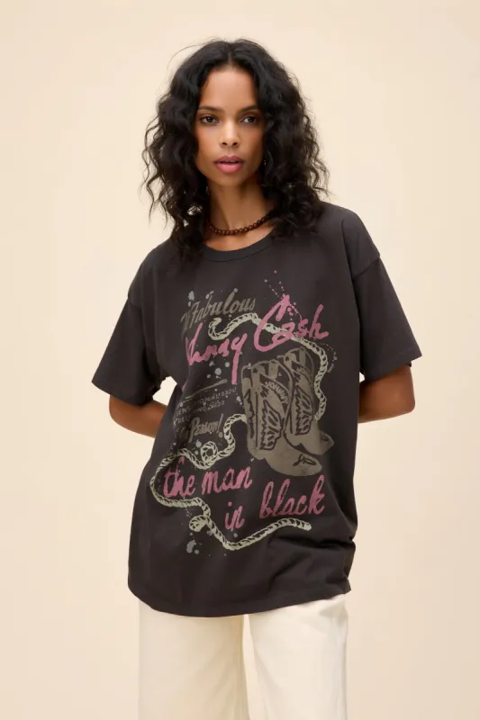 Johnny Cash Water Color Merch Tee sold by Daydreamer
