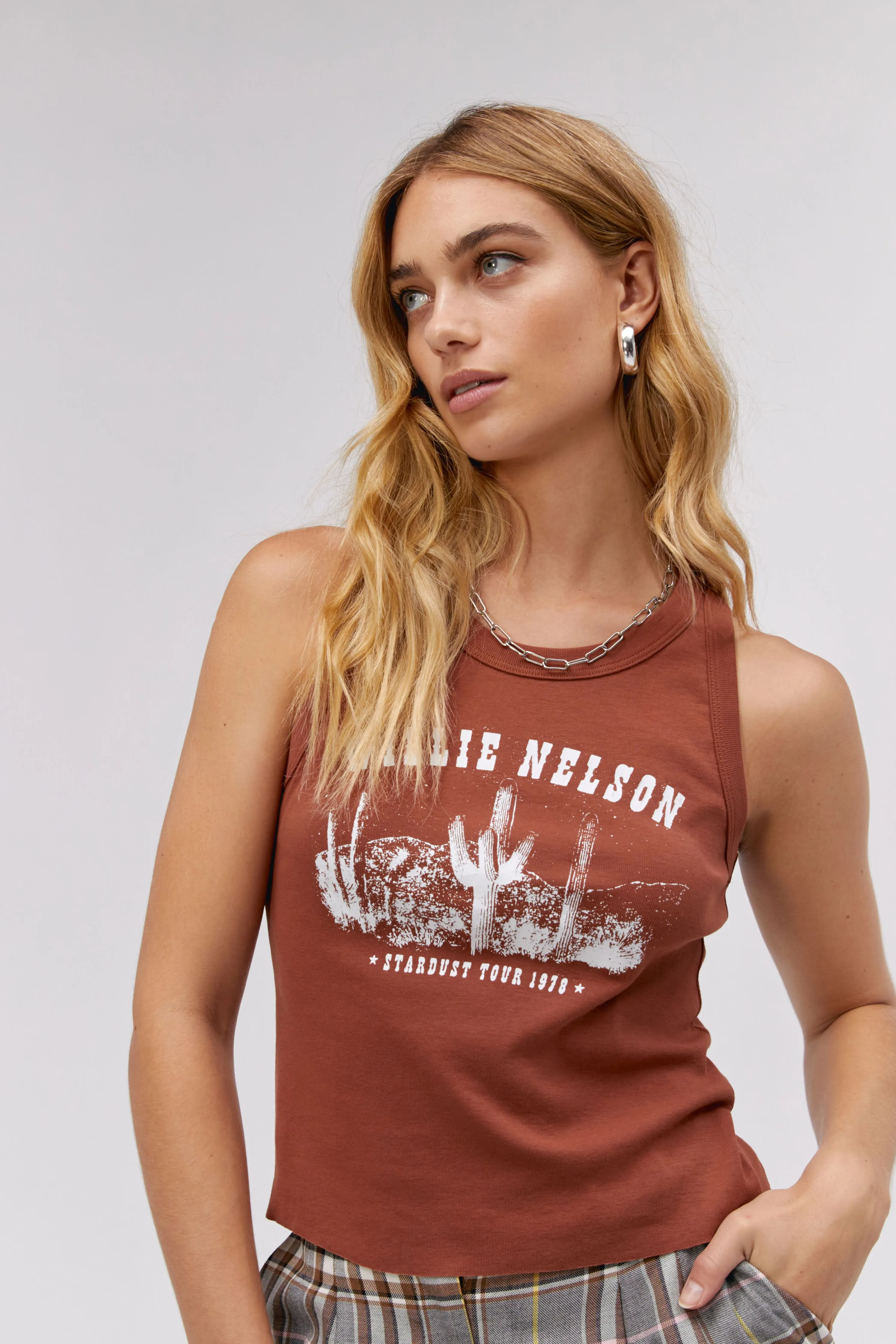 Willie Nelson Stardust Tour 1978 Racer Tank sold by Daydreamer product image thumbnail 2