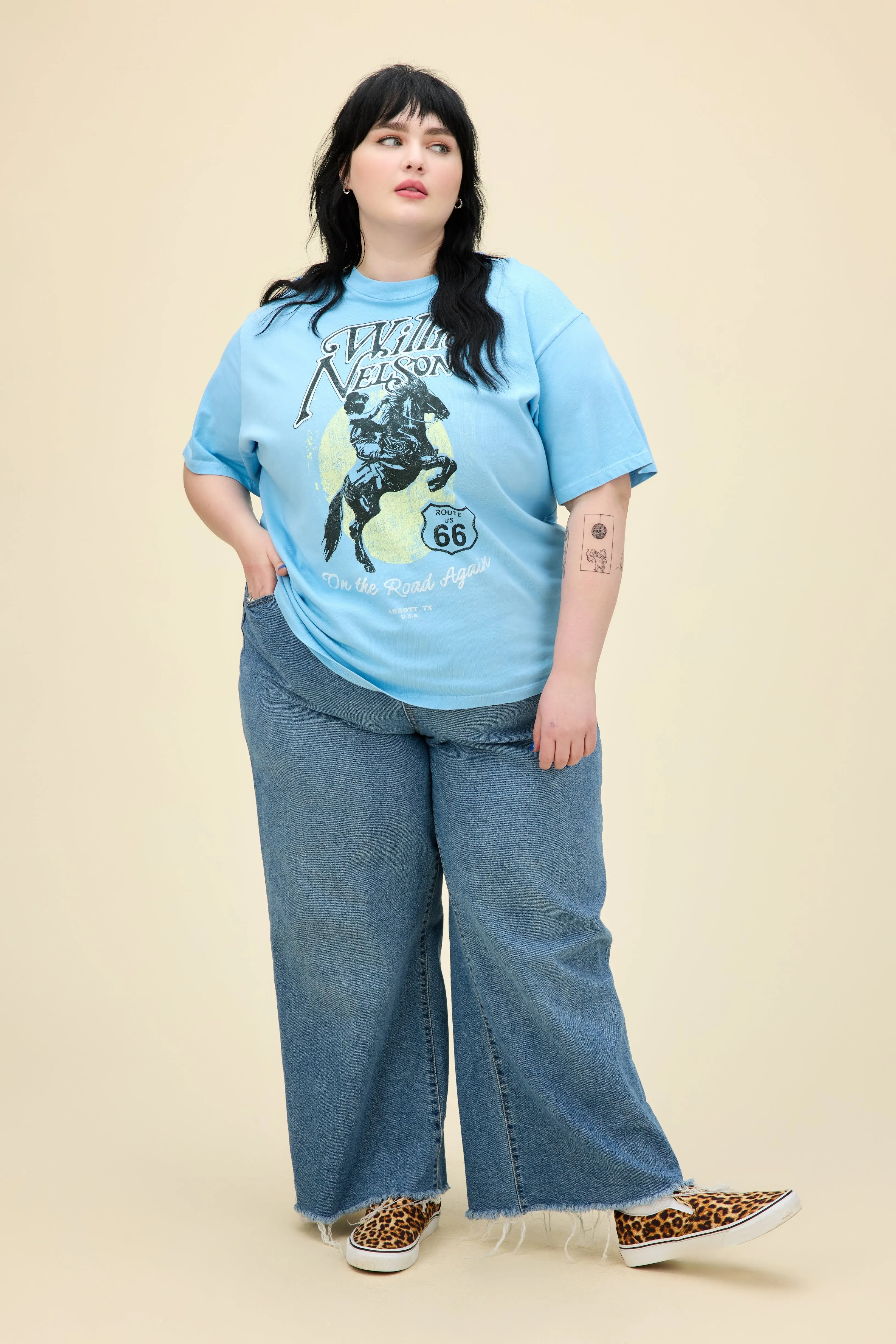 Willie Nelson Route 66 Weekend Tee ES sold by Daydreamer product image thumbnail 2