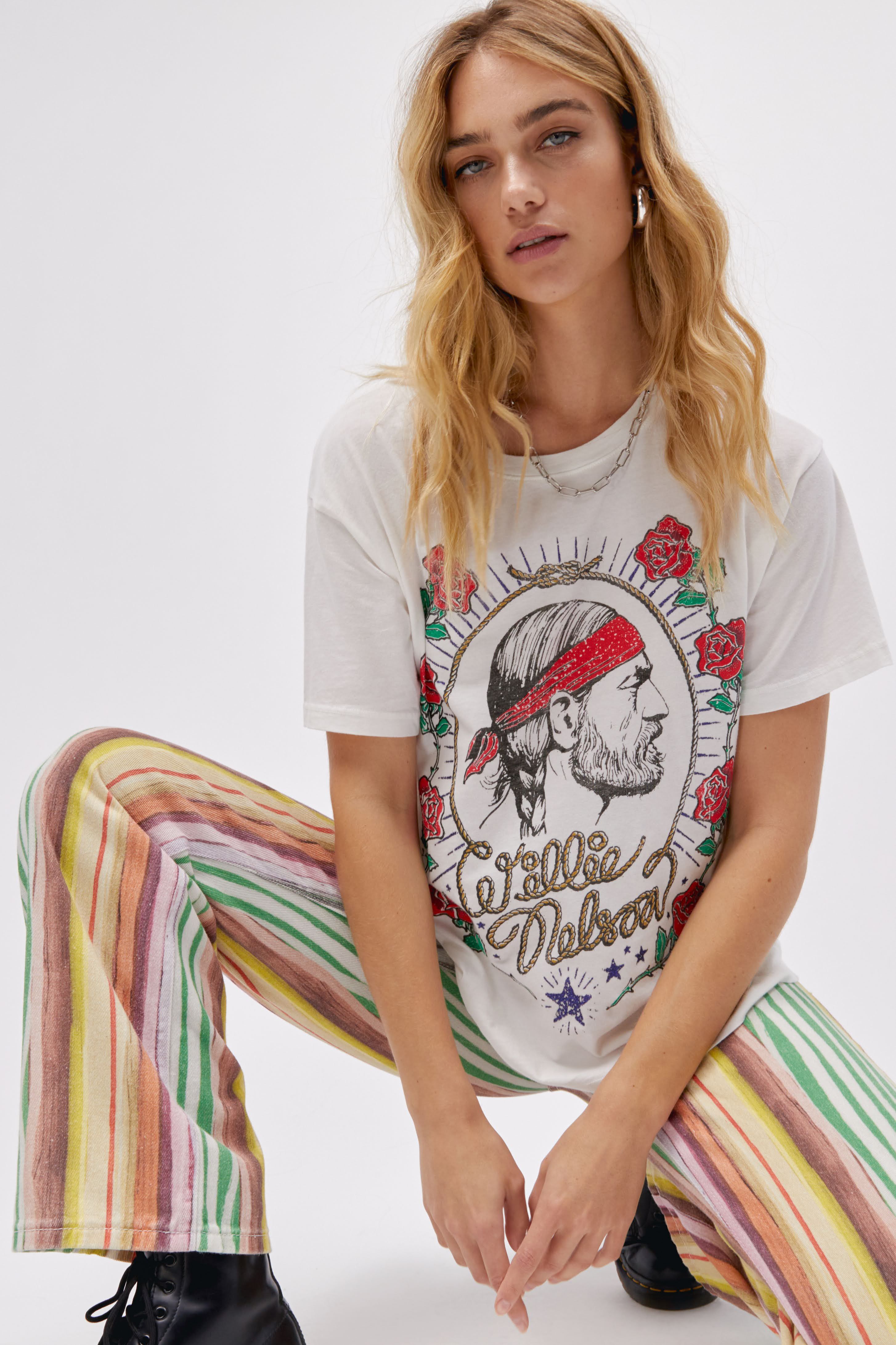 Willie Nelson Red Headed Stranger BF Tee sold by Daydreamer product image thumbnail 2