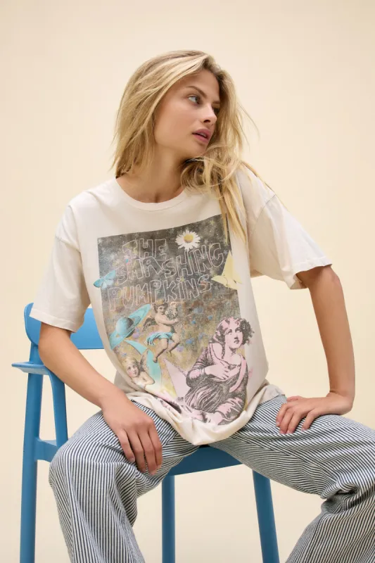 The Smashing Pumpkins Infinite Sadness Merch Tee in Dirty White made by Daydreamer