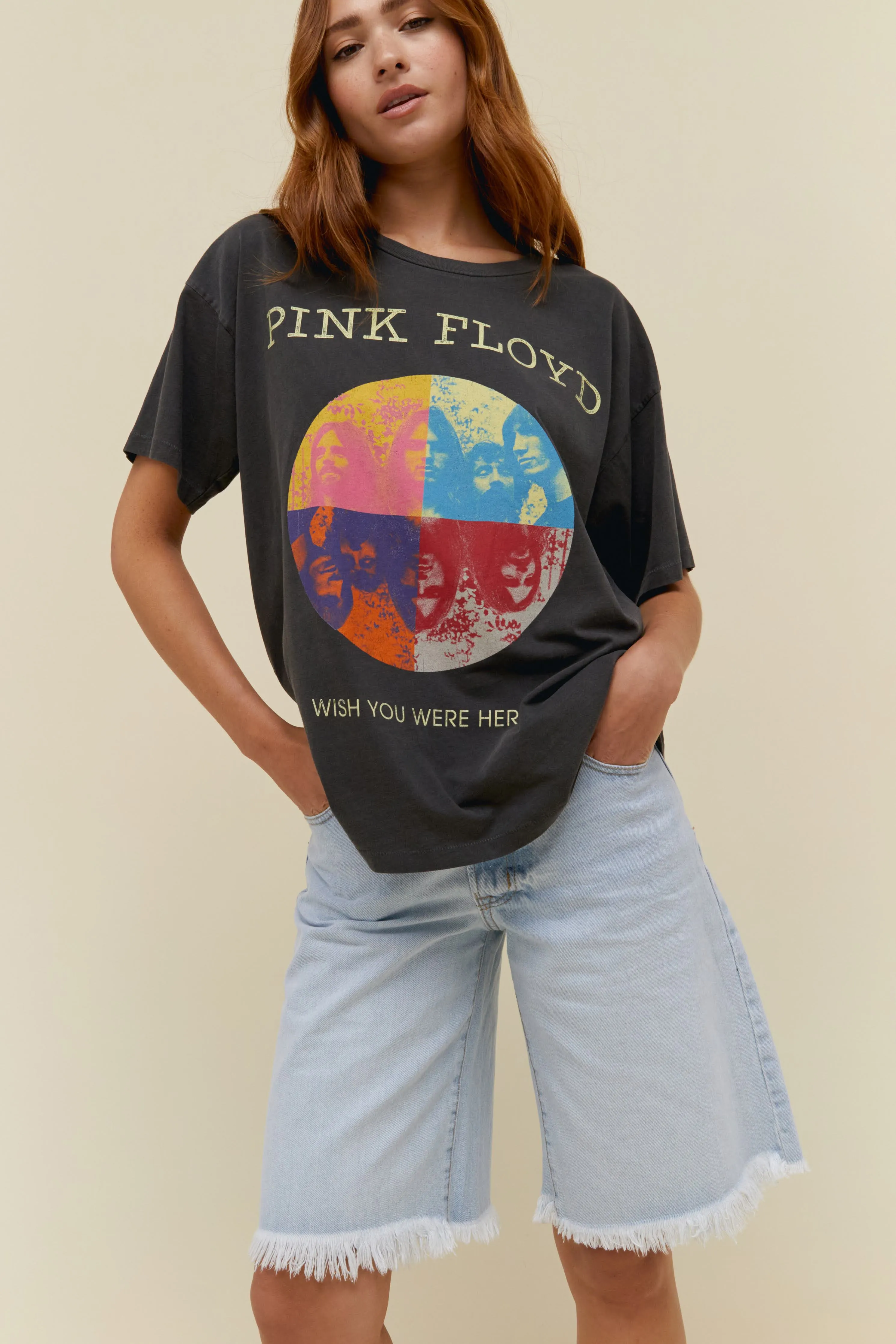 Pink Floyd Wish You Were Here Merch Tee in Pigment Black sold by Daydreamer product image thumbnail 2