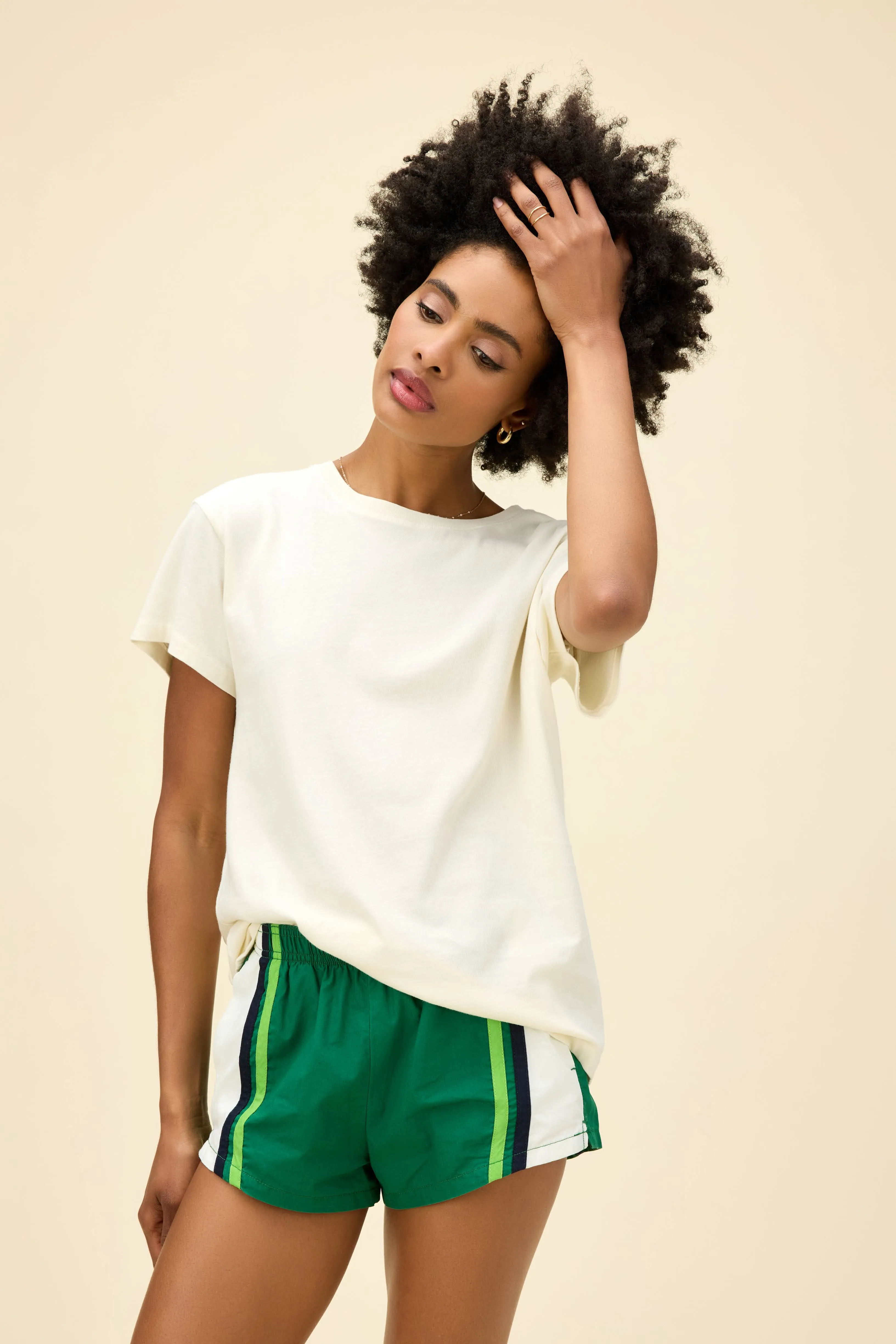 Solid Tour Tee in Stone Vintage sold by Daydreamer