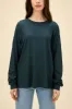 Solid Long Sleeve Merch in Vintage Black sold by Daydreamer
