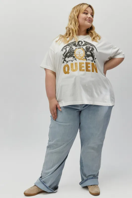 Queen Glitter Crest Merch Tee ES sold by Daydreamer