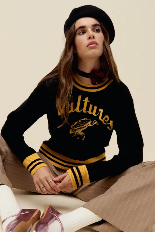 Blondie Vultures Knit Pullover in Black sold by Daydreamer