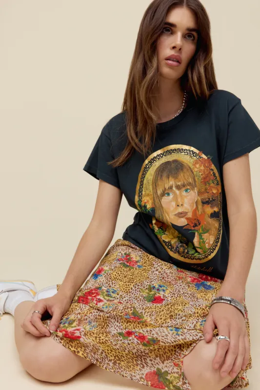 Joni Mitchell Painting With Flowers Solo Tee sold by Daydreamer