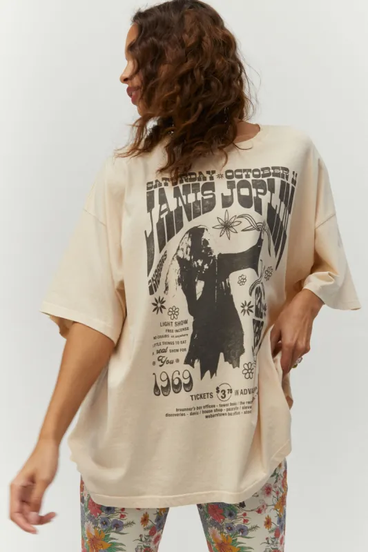 Janis Joplin Poster OS Tee sold by Daydreamer
