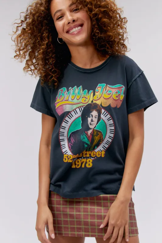 Billy Joel 1978 Reverse Tour Tee made by Daydreamer
