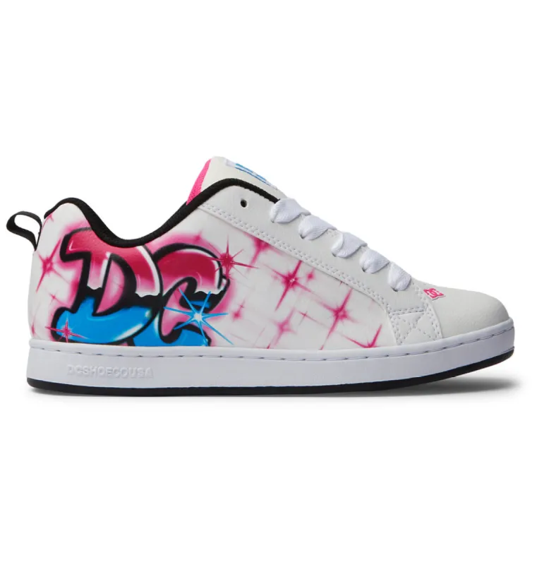 Women's Graffiti Print Court Graffik Shoes sold by DC