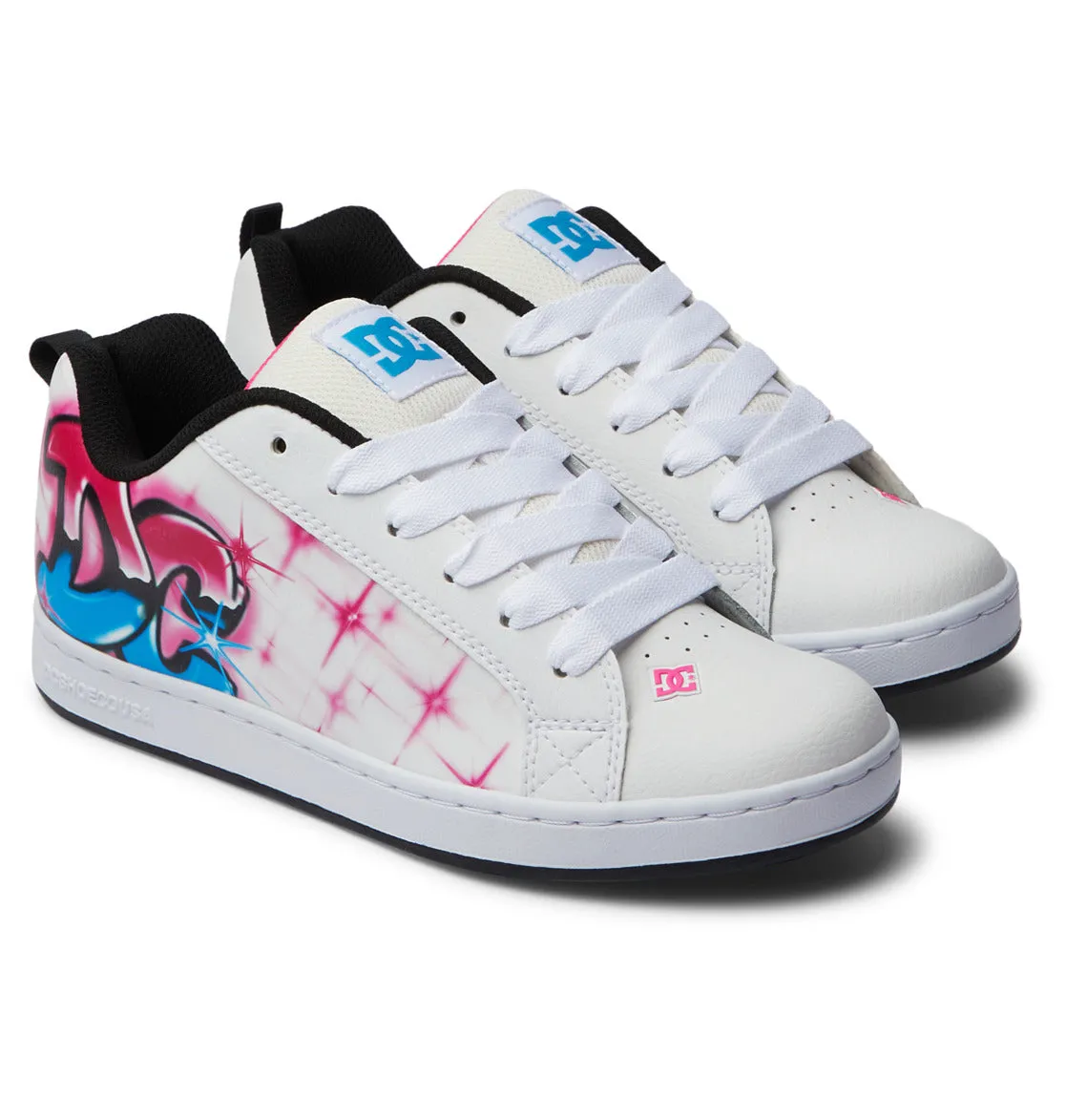 Women's Graffiti Print Court Graffik Shoes sold by DC product image thumbnail 2
