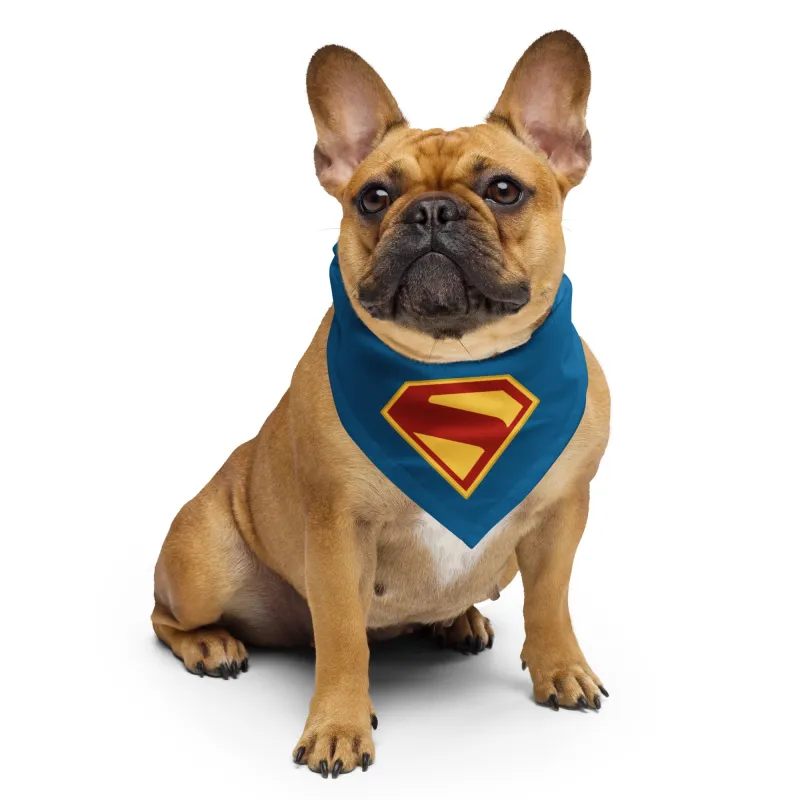 SUPERMAN (2025 Movie) S-Shield Pet Bandana made by DC Comics