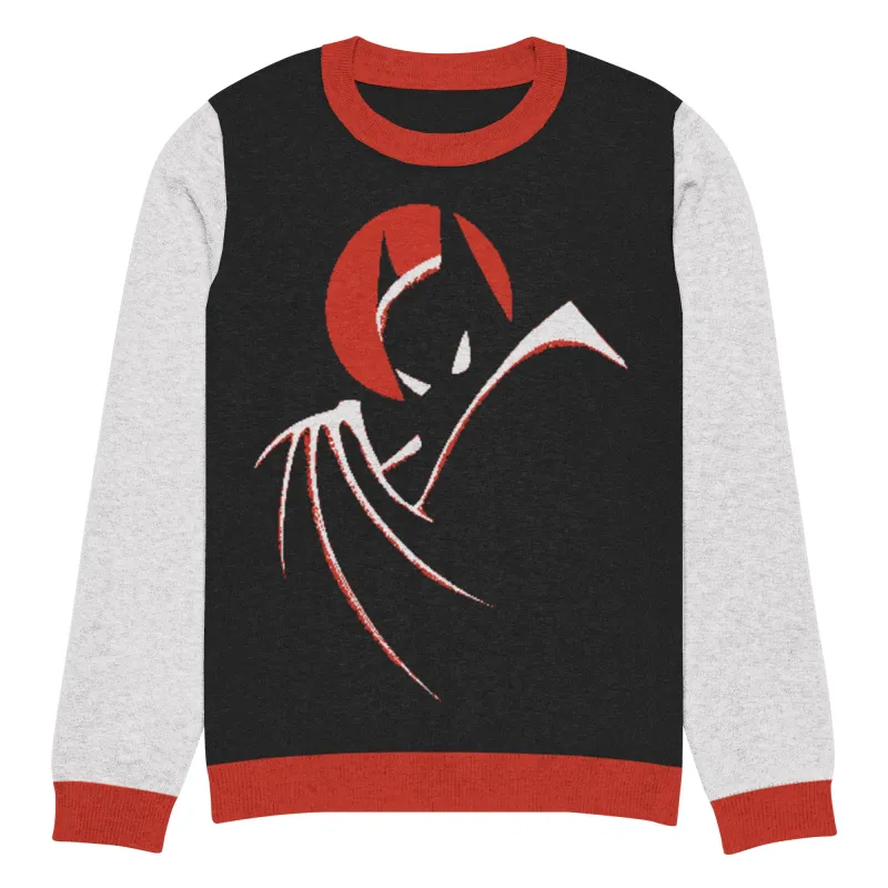 BATMAN: THE ANIMATED SERIES Classic Fit Knitted Crew Neck Sweater sold by DC Comics