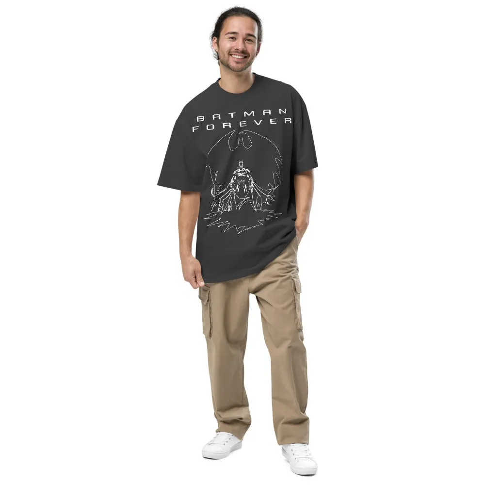 BATMAN FOREVER Walks in Shadow Oversized Faded T-shirt sold by DC Comics product image thumbnail 2