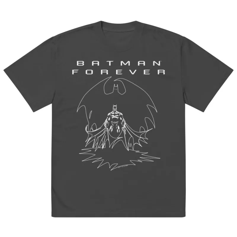 BATMAN FOREVER Walks in Shadow Oversized Faded T-shirt sold by DC Comics