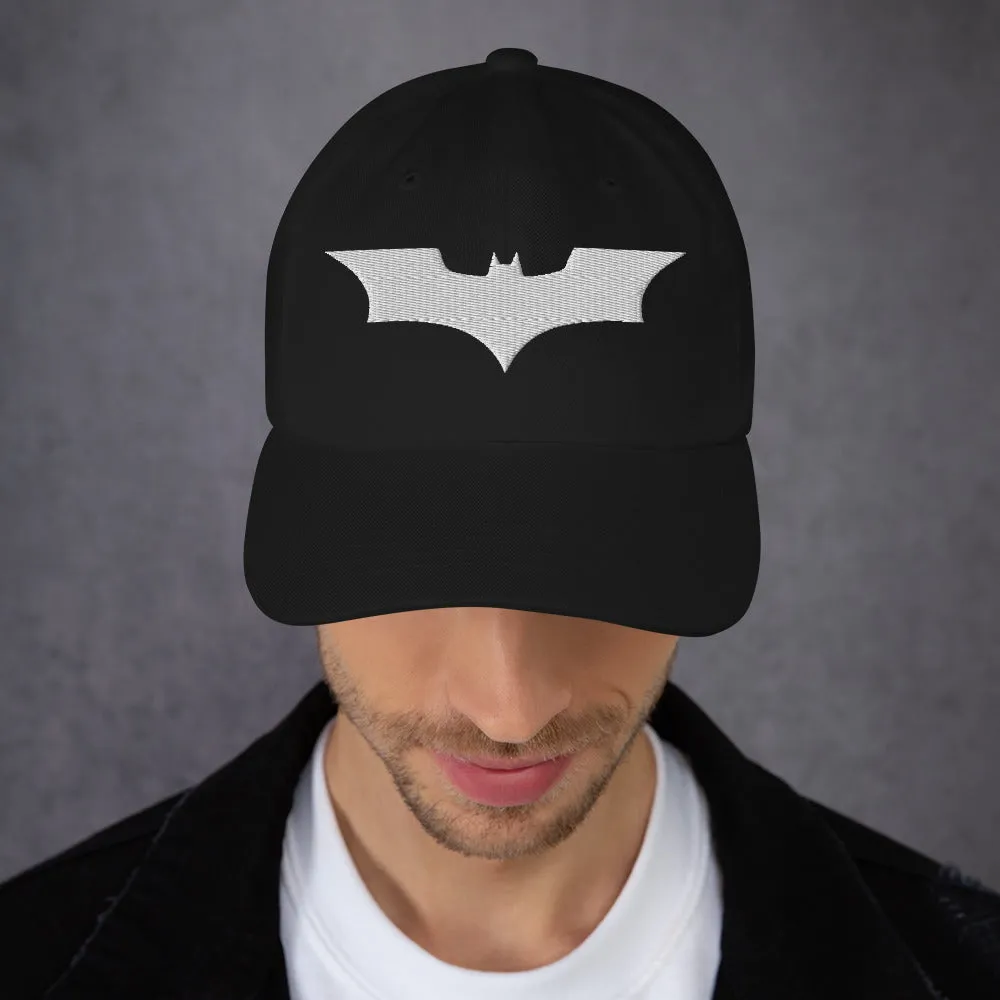 THE DARK KNIGHT Logo Embroidered Dad Hat sold by DC Comics product image thumbnail 3