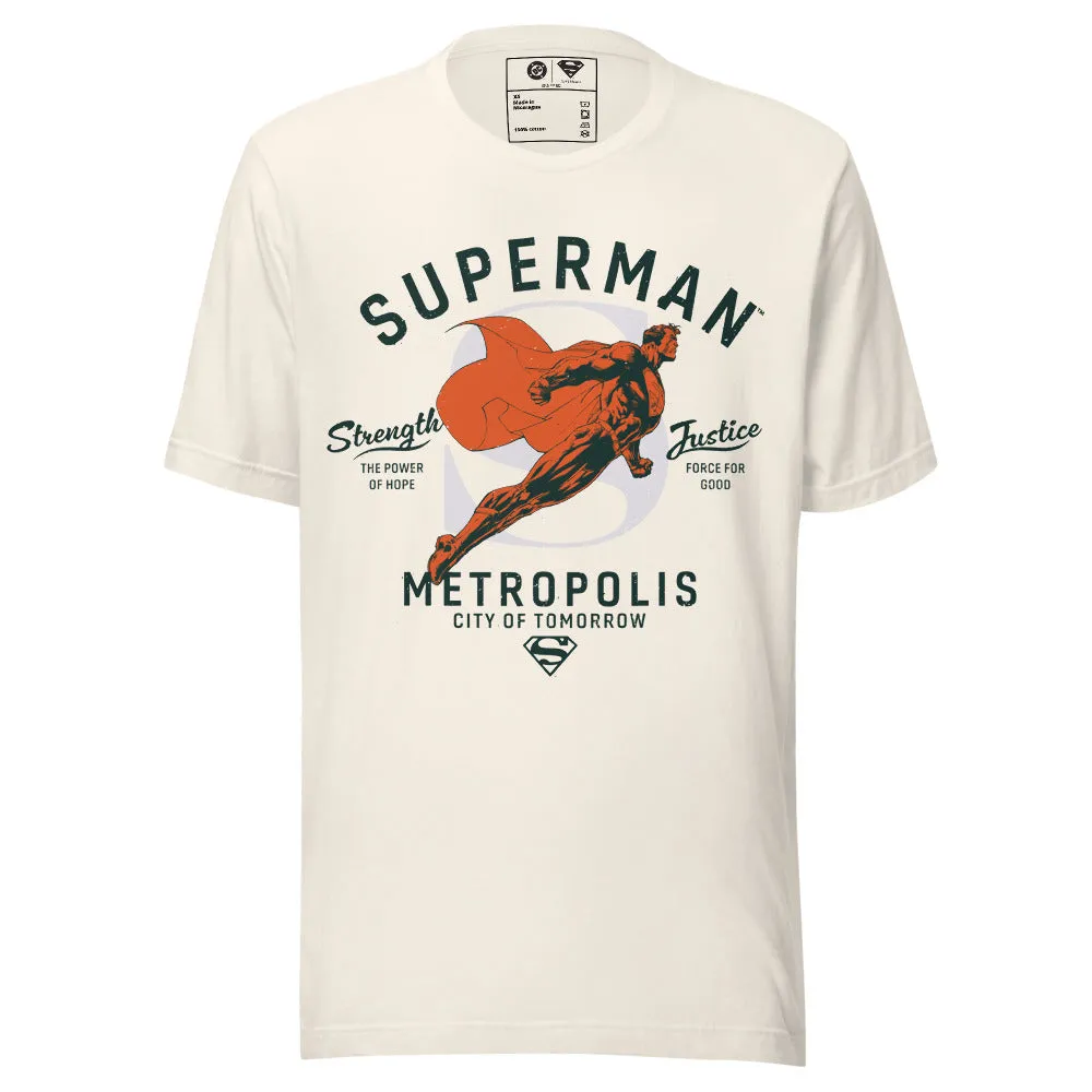 SUPERMAN Metropolis City of Tomorrow Exclusive T-Shirt sold by DC Comics