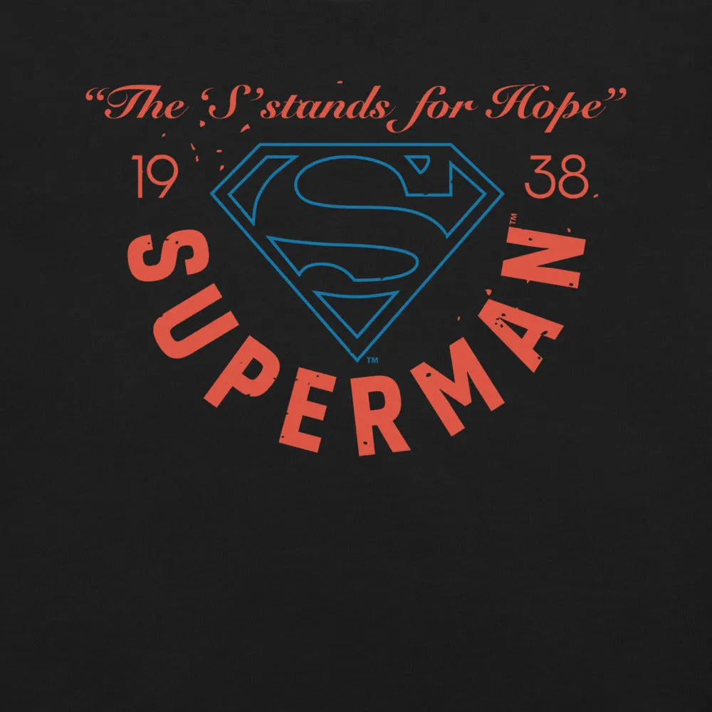 SUPERMAN "The "S" Stands for Hope" 1938 Exclusive T-Shirt sold by DC Comics product image thumbnail 3