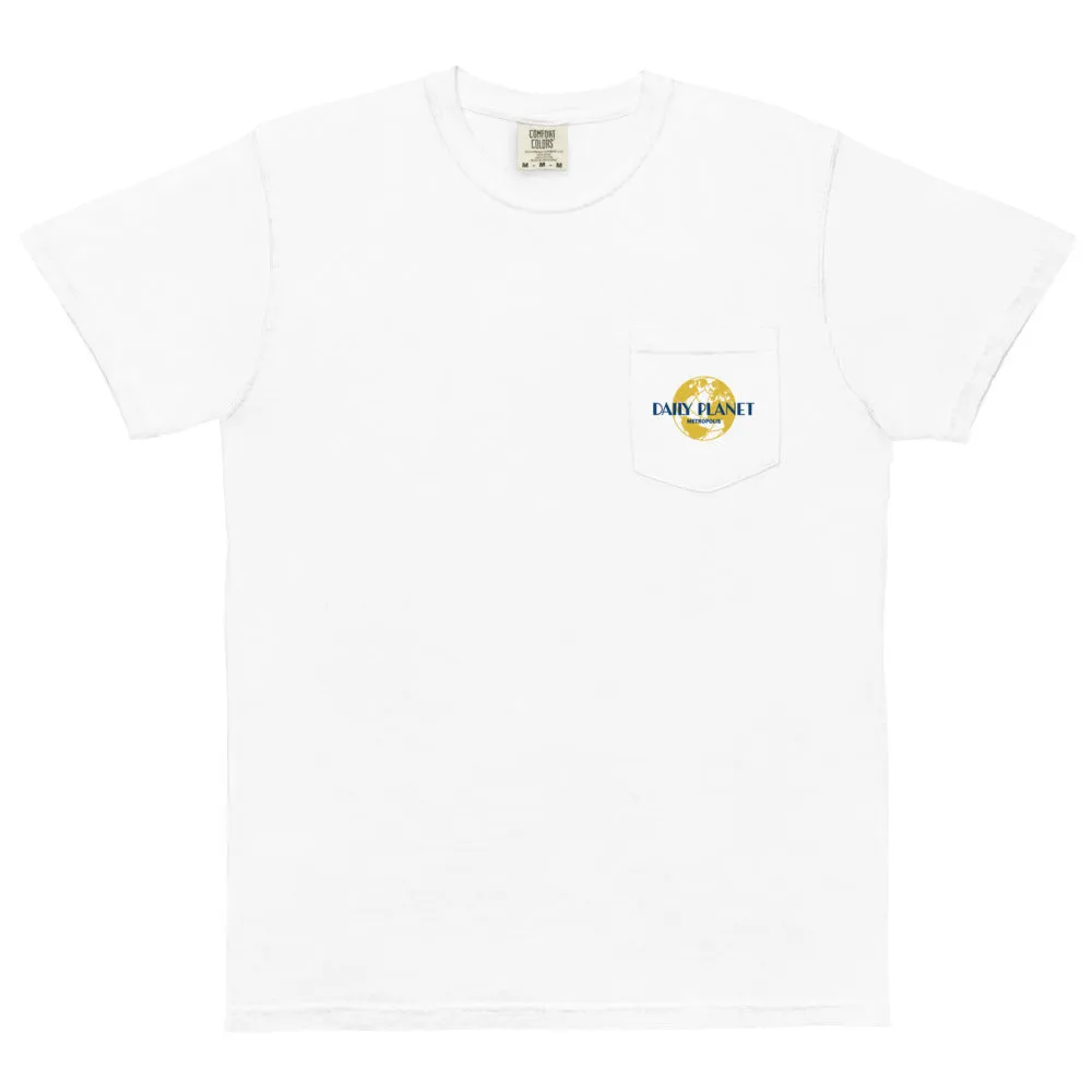 SUPERMAN (2025 Movie) Daily Planet Comfort Colors Pocket T-Shirt sold by DC Comics product image thumbnail 2