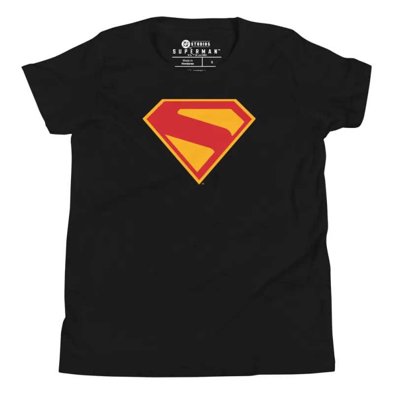 SUPERMAN (2025 Movie) S-Shield Youth T-Shirt sold by DC Comics