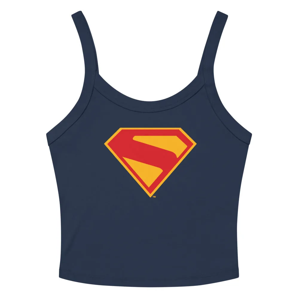 SUPERMAN (2025 Movie) S-Shield Women’s Micro-Rib Tank Top sold by DC Comics product image thumbnail 3