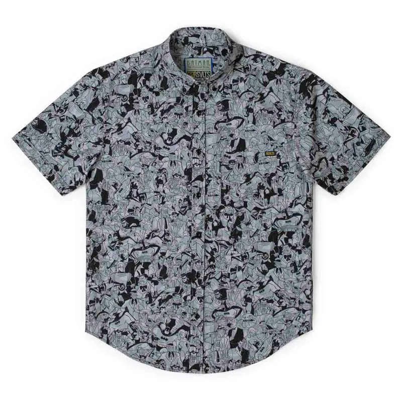 BATMAN: THE ANIMATED SERIES x RSVLTS “Bat Noir” KUNUFLEX Short Sleeve Shirt made by DC Comics