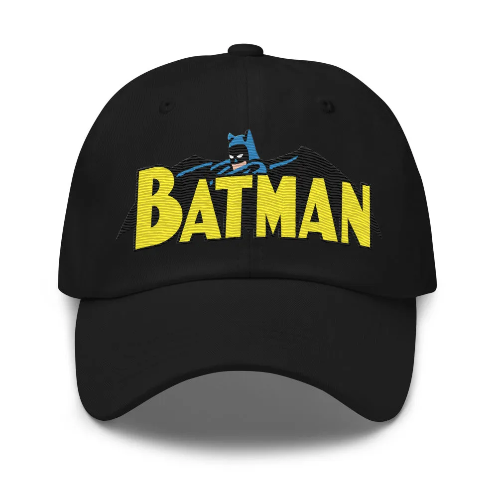 BATMAN Silver Age Logo Embroidered Dad Hat sold by DC Comics