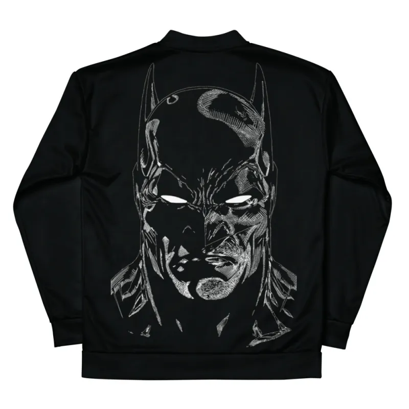BATMAN Monochrome Knight Bomber Jacket sold by DC Comics