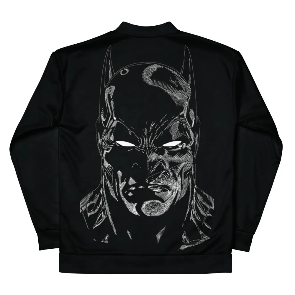 BATMAN Monochrome Knight Bomber Jacket sold by DC Comics