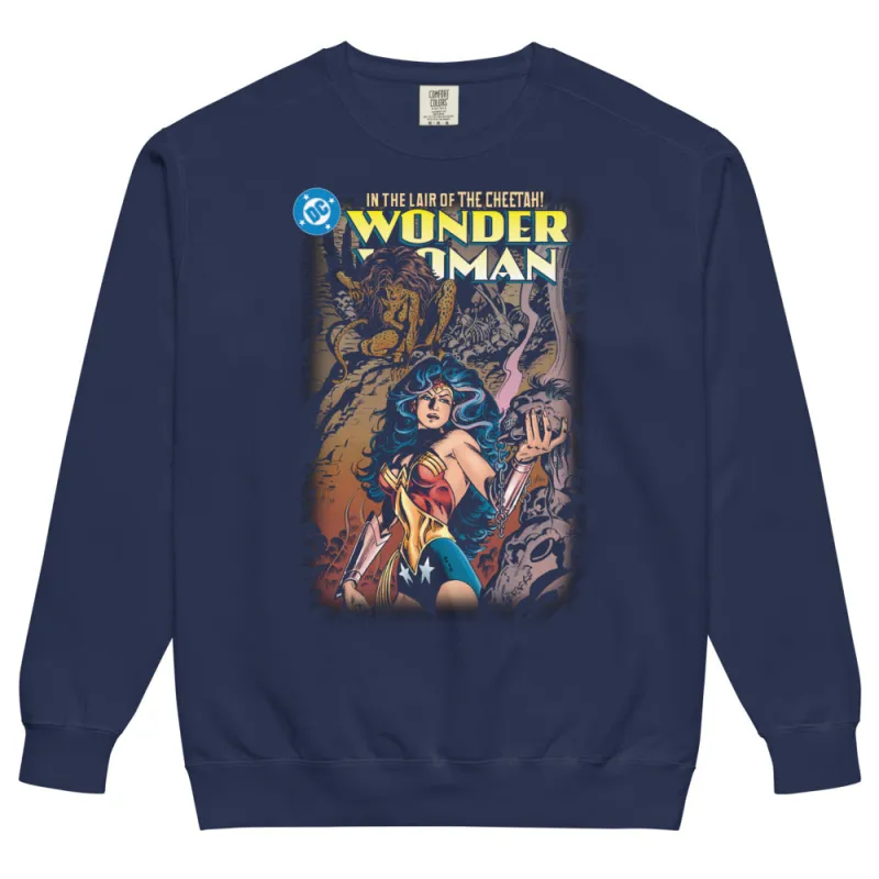 WONDER WOMAN In the Lair of The Cheetah Comfort Colors Sweatshirt sold by DC Comics