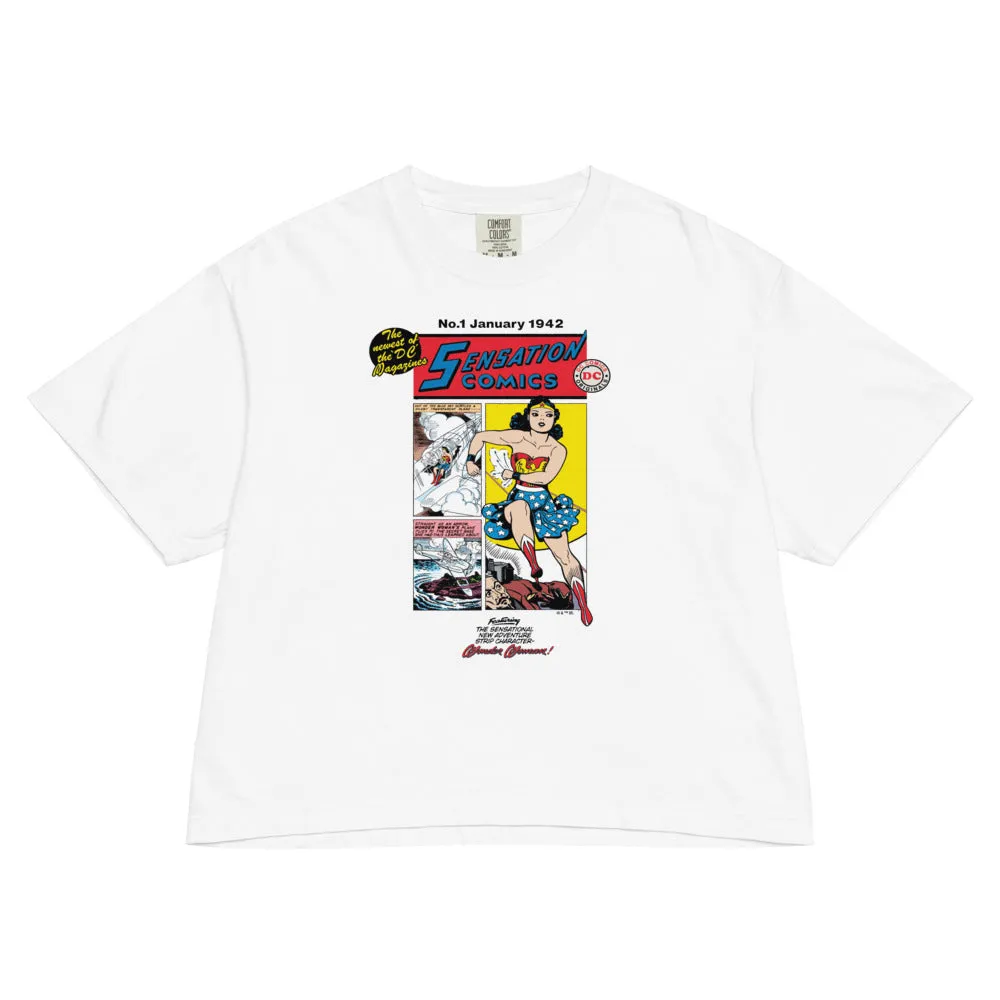 WONDER WOMAN Sensation Comics Women's Comfort Colors Boxy T-Shirt sold by DC Comics product image thumbnail 2