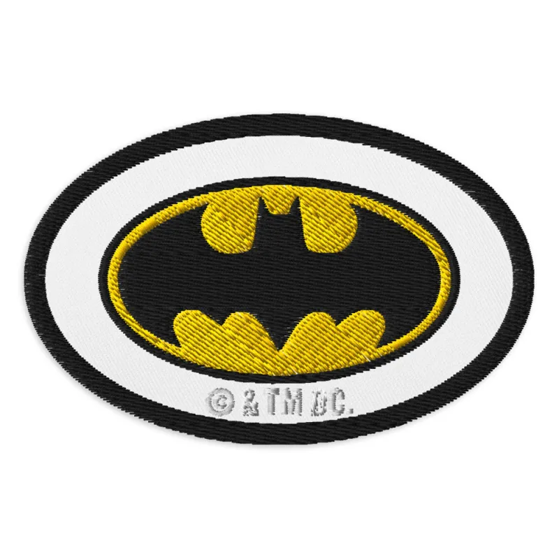 Batman Patch with the Official Embroidered Logo made by DC Comics