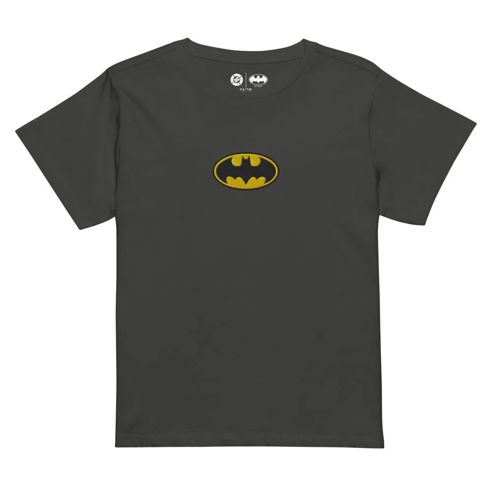 BATMAN Logo Embroidered Women's High-waisted T-Shirt sold by DC Comics product image thumbnail 2