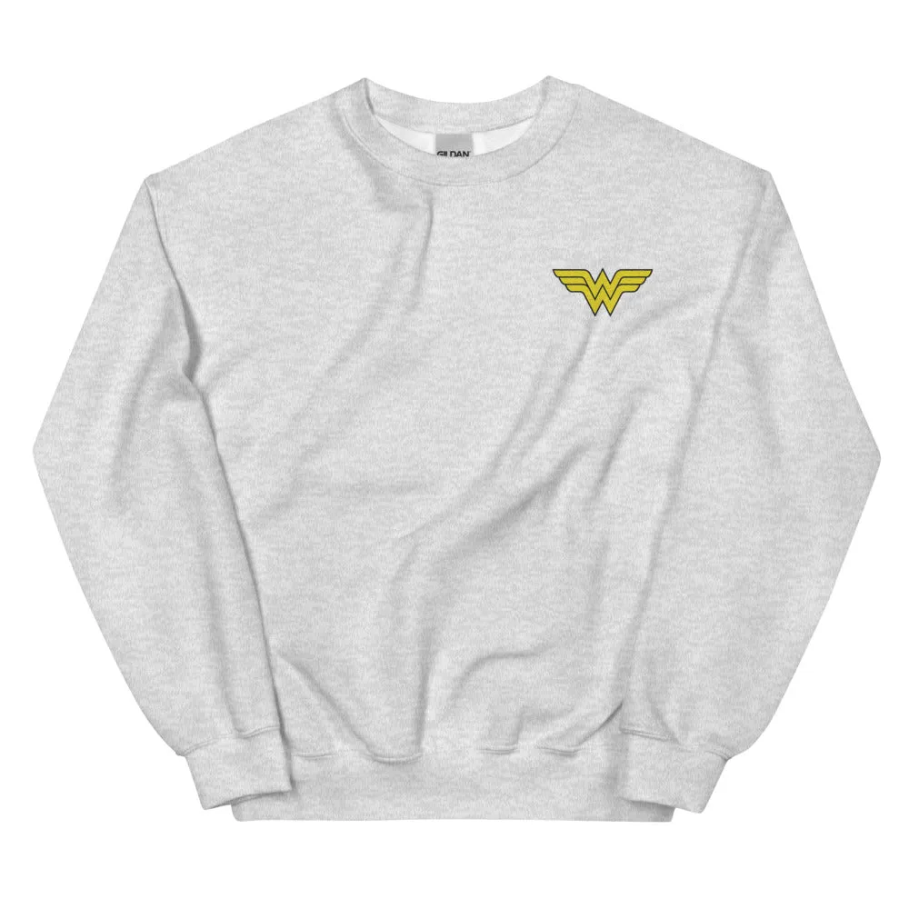 WONDER WOMAN Logo Embroidered Crewneck Sweatshirt sold by DC Comics product image thumbnail 3