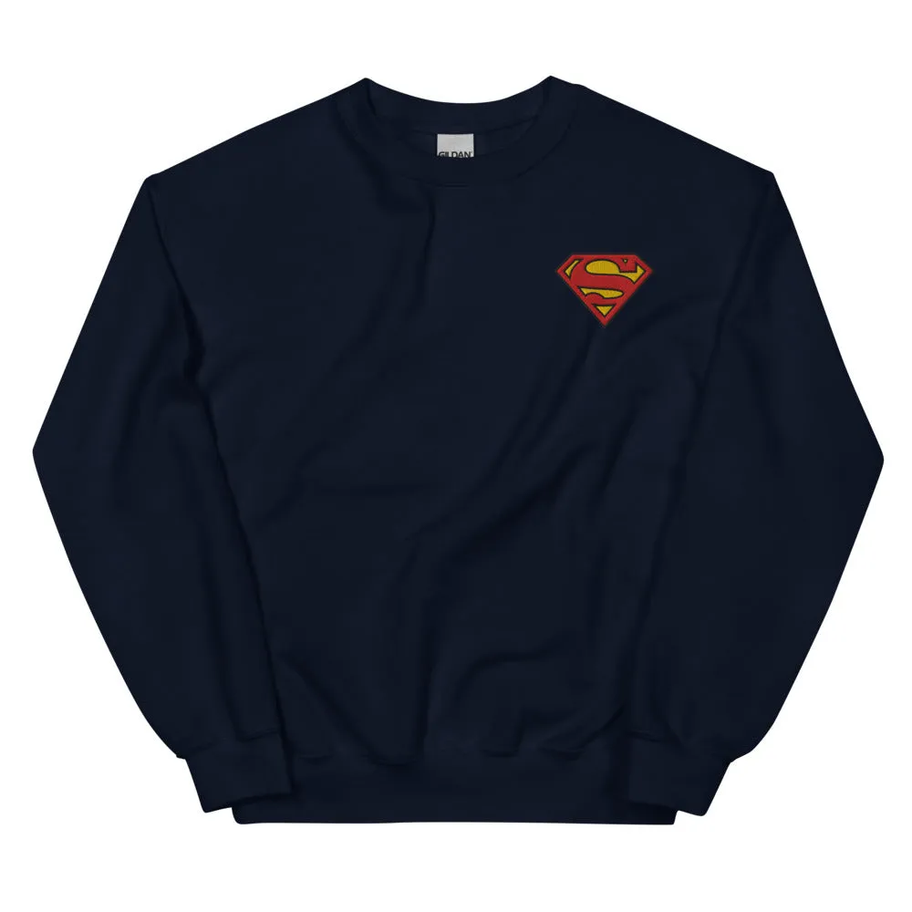 SUPERMAN Logo S-Shield Embroidered Crewneck Sweatshirt sold by DC Comics product image thumbnail 3