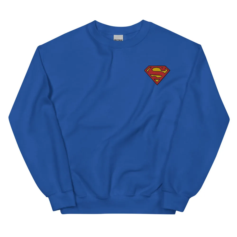 SUPERMAN Logo S-Shield Embroidered Crewneck Sweatshirt sold by DC Comics product image thumbnail 2
