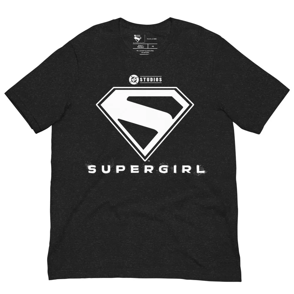 SUPERGIRL (2026 Movie) Black & White Logo T-Shirt sold by DC Comics