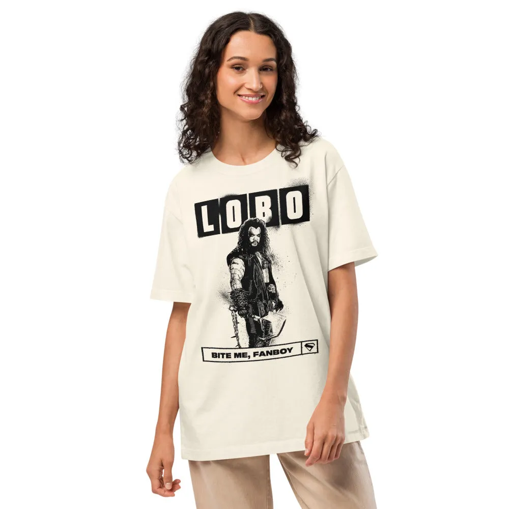 SUPERGIRL (2026 Movie) Lobo Oversized Garment-Dyed T-Shirt "Bite Me, Fanboy" sold by DC Comics product image thumbnail 3