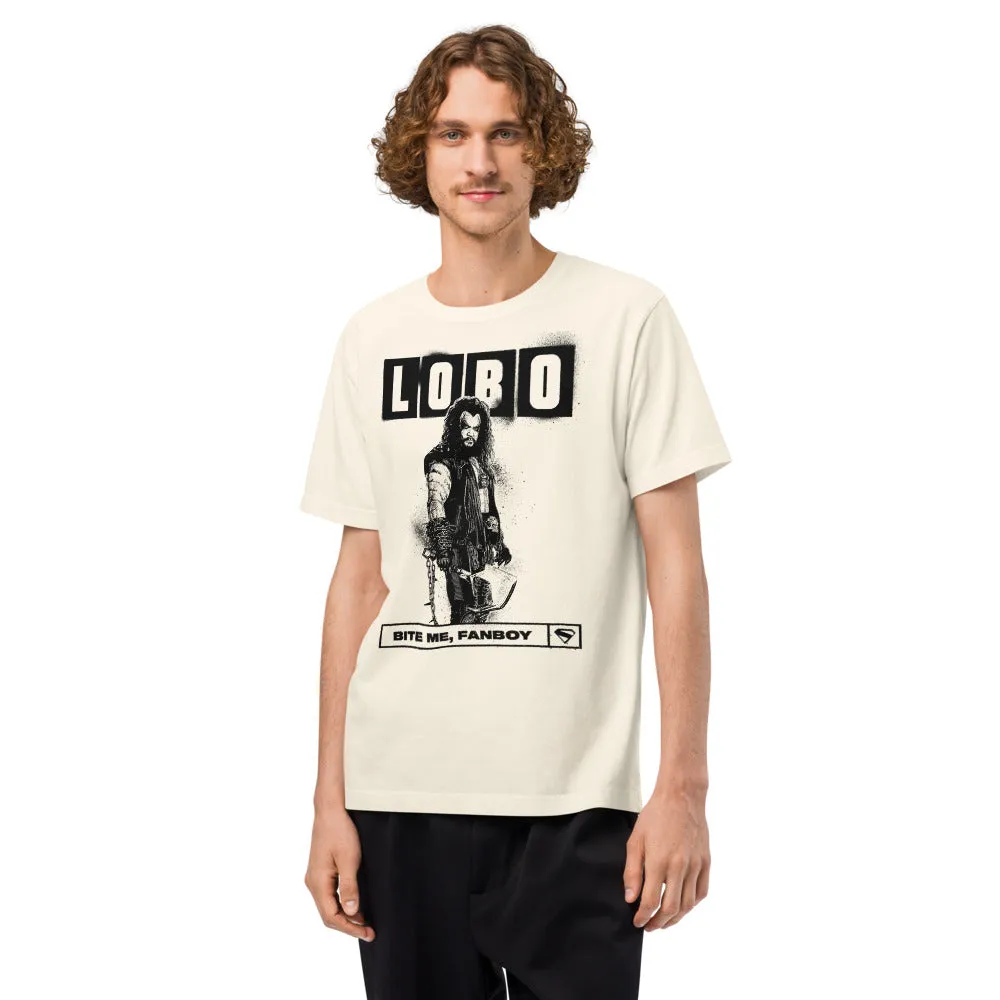 SUPERGIRL (2026 Movie) Lobo Oversized Garment-Dyed T-Shirt "Bite Me, Fanboy" sold by DC Comics product image thumbnail 2